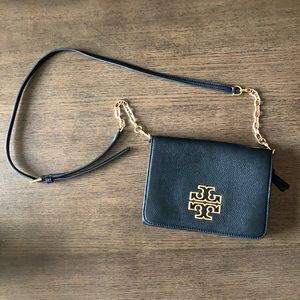 Tory Burch Britten Black Crossbody Purse